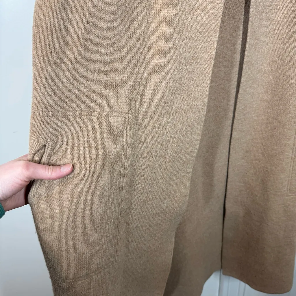 Madewell Rivington Sweater-Coat Heather Saddle timeless neutral minimalist - Image 9