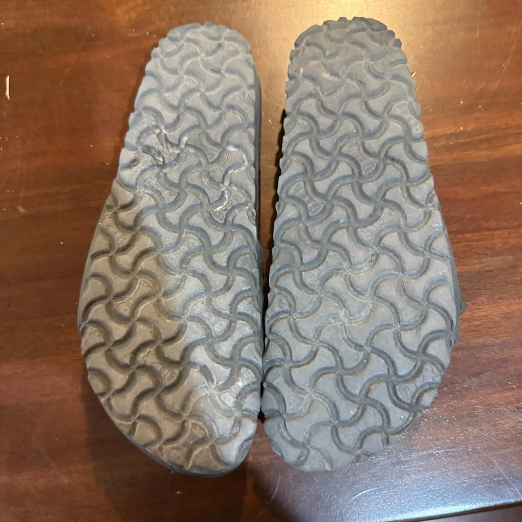 Birkenstock Eva Madrid Anthrancite Slip Ons EUC Size 40 Womens 9‎ Black Travel - Image 6