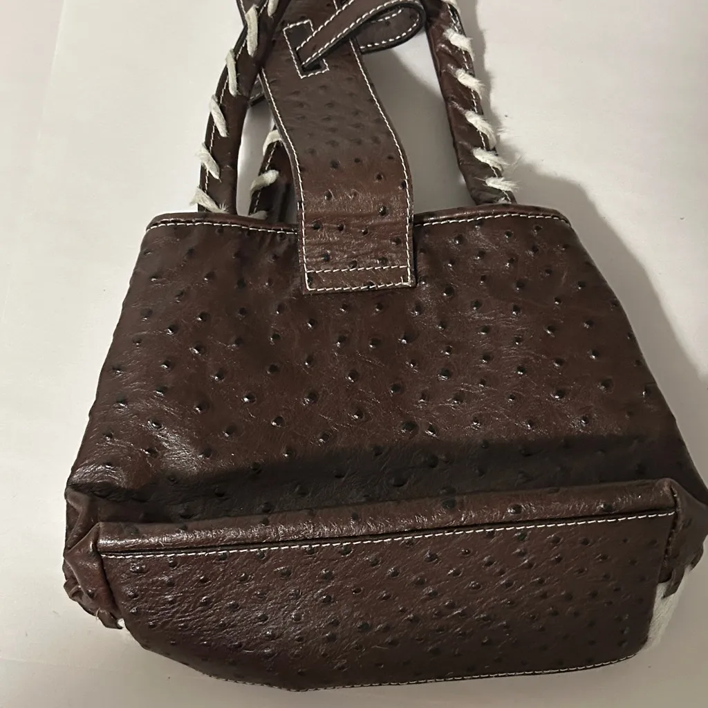 Kate Landry White and Brown Shoulder Bag - Image 6