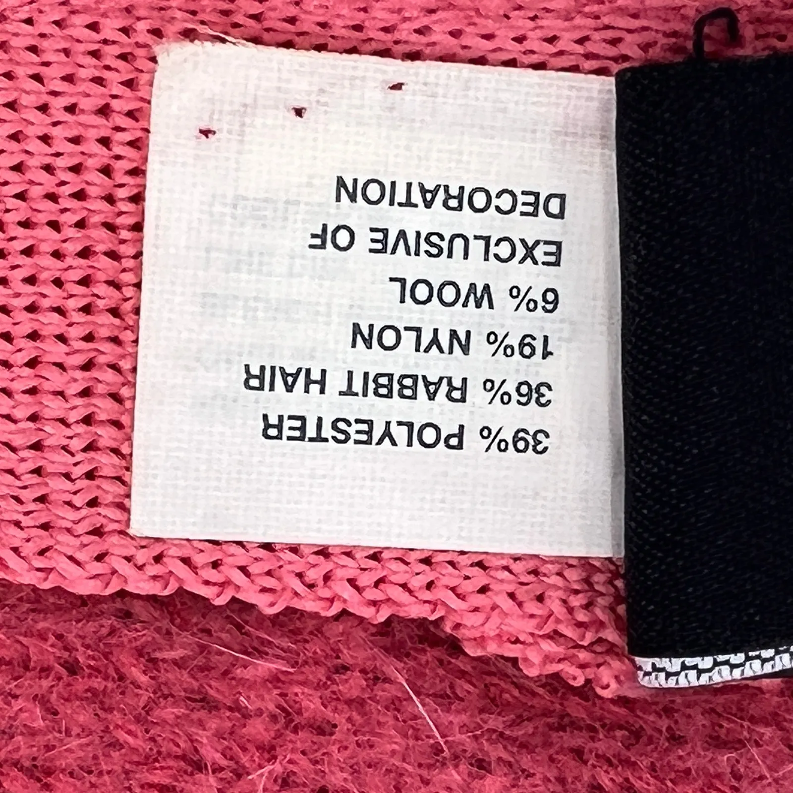 Vintage GAP Bucket Hat Knit Soft Bow Pink Y2K Angora Blend Knit - Image 6