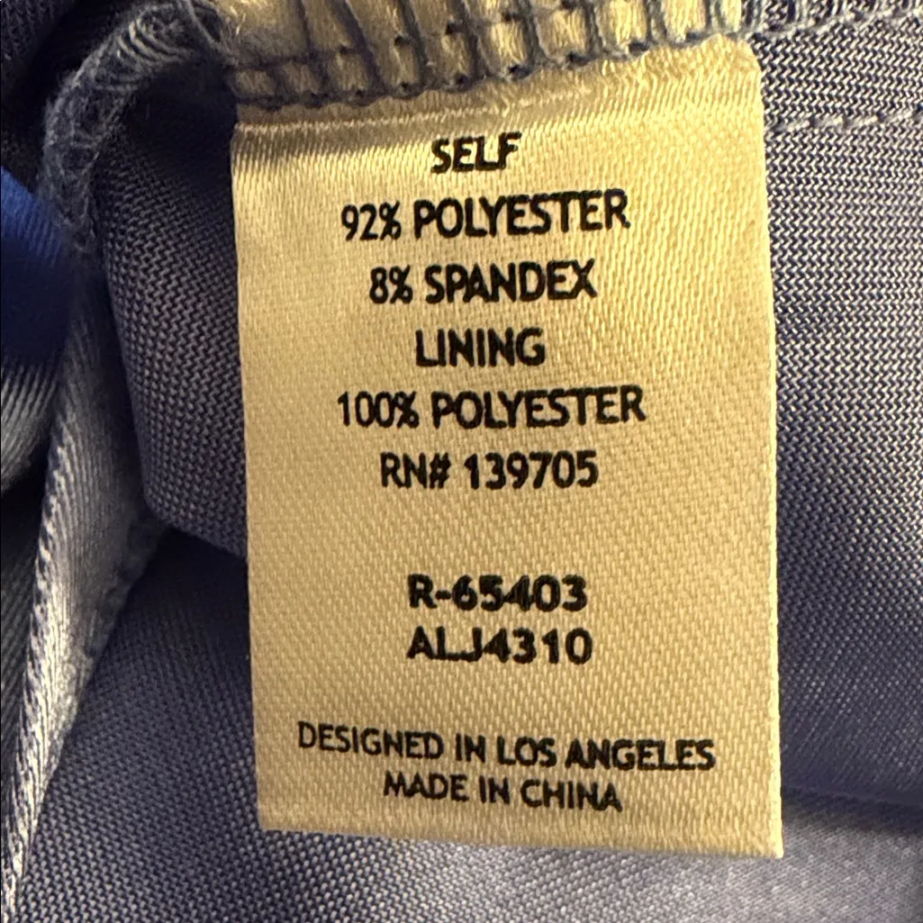 Honey & Rosie Cornflower Blue Maxi Slit Dress Size Small - Image 7