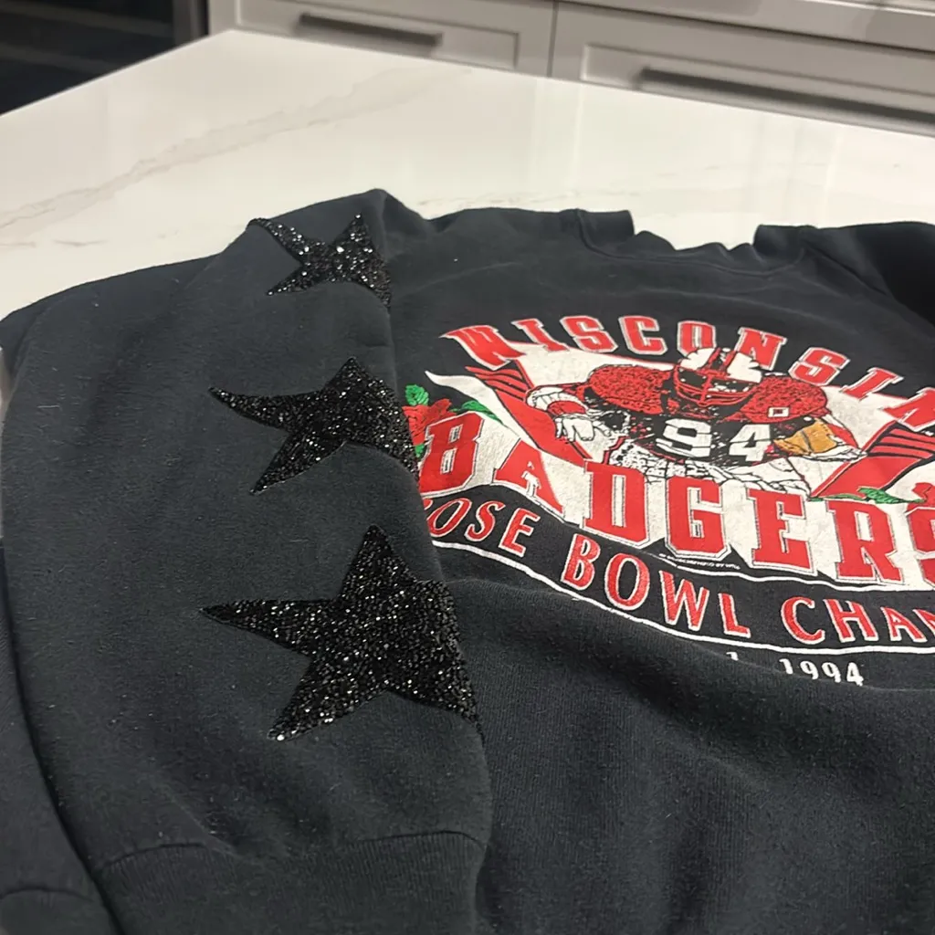 LF Furst of a Kind Wisconsin Badgers Sweatshirt Black Size L - Image 8