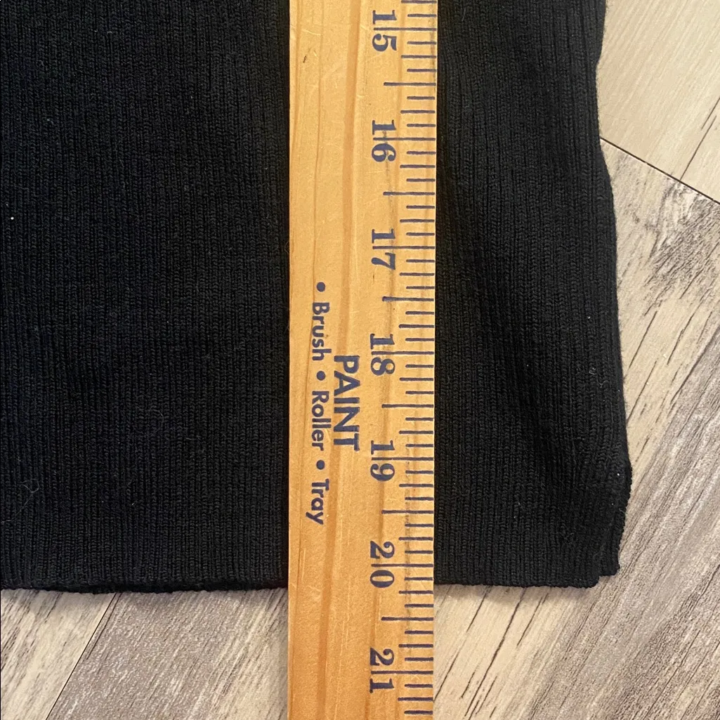 VERONICA BEARD Finian Merino Wool Silk Blend Top Mixed Media Black XS - Image 8