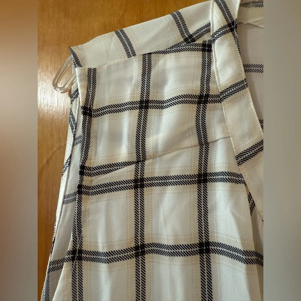 Torrid Peplum Georgette Button Up Sleeveless Top Tie-Front Blouse Striped NWT 5X - Image 6