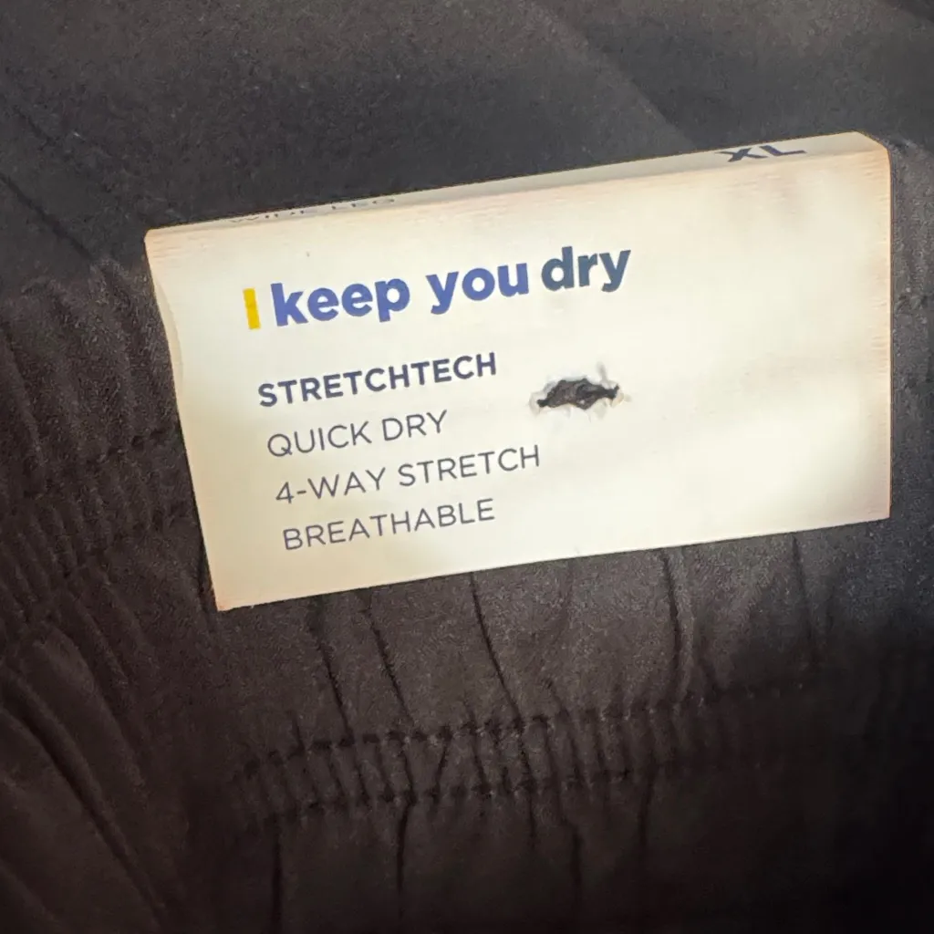 Old Navy Slick Black Joggers - Image 3