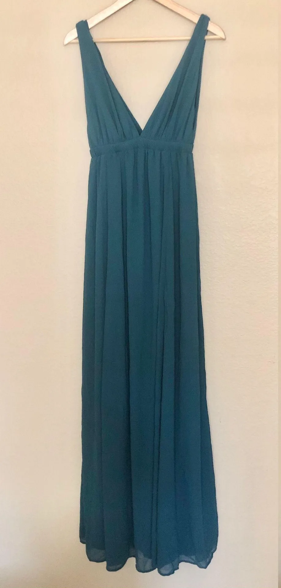 Ava Maxi Dress Deep Jade Chiffon - Image 4