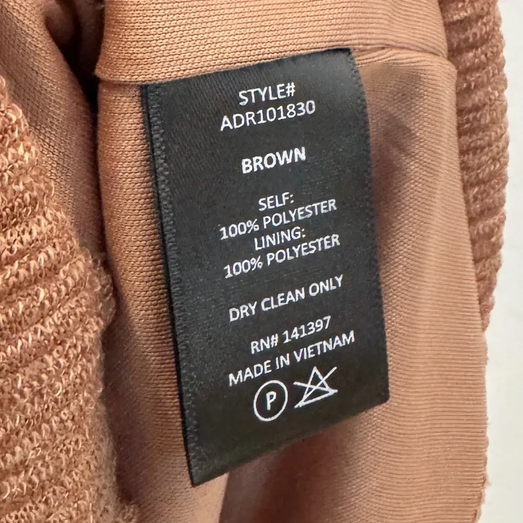 ASTR The Label Women's Plisse Brown Maxi Dress Nordstrom Boho Modest Party Event - Image 7