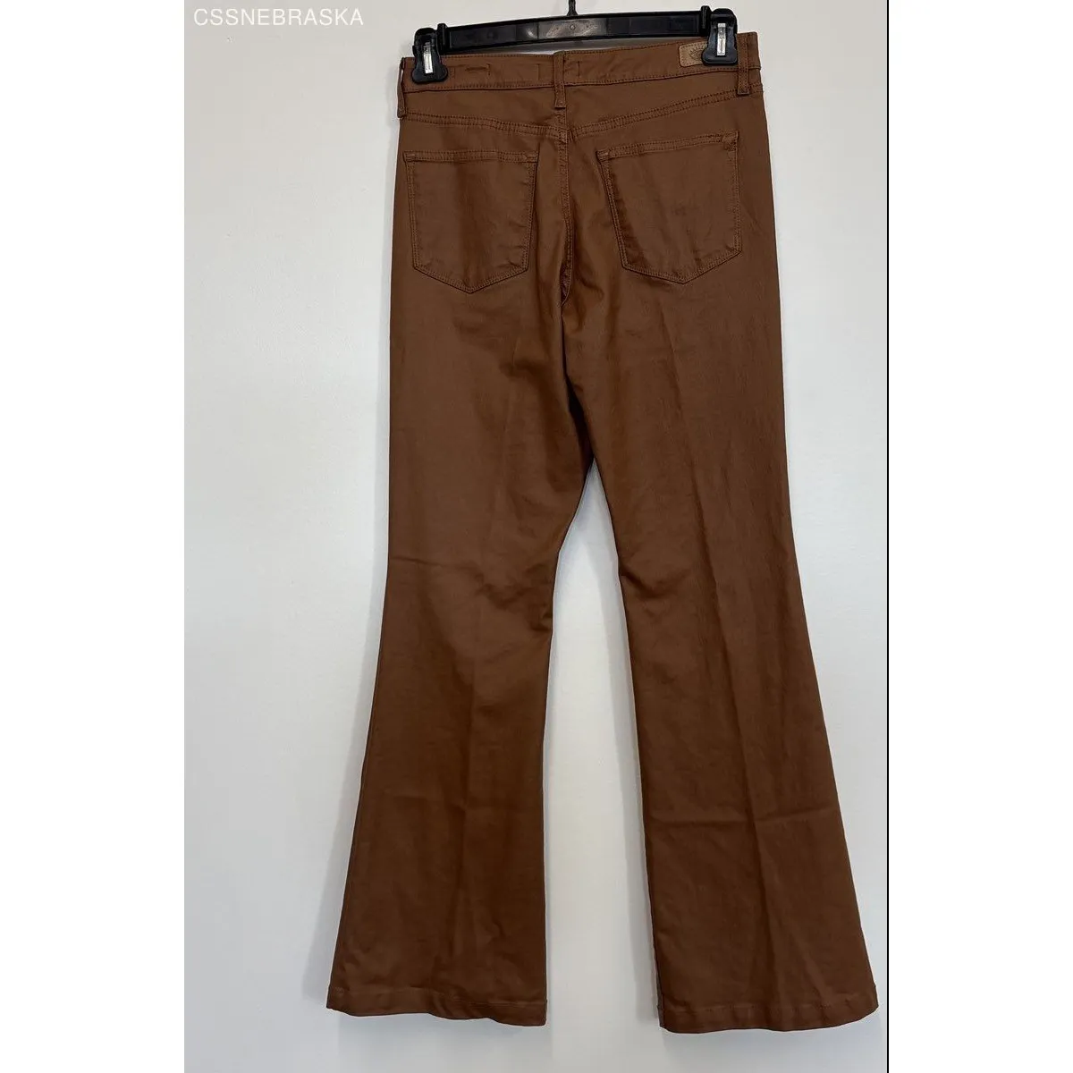 Sofia Vergara Brown Melisa High Rise Flare Coated Jeans - Image 5