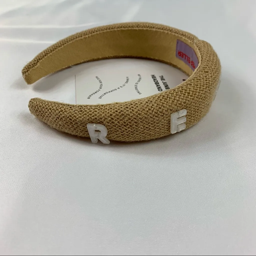 NWT Man Repeller‎ June Padded Headband Tan - Image 8