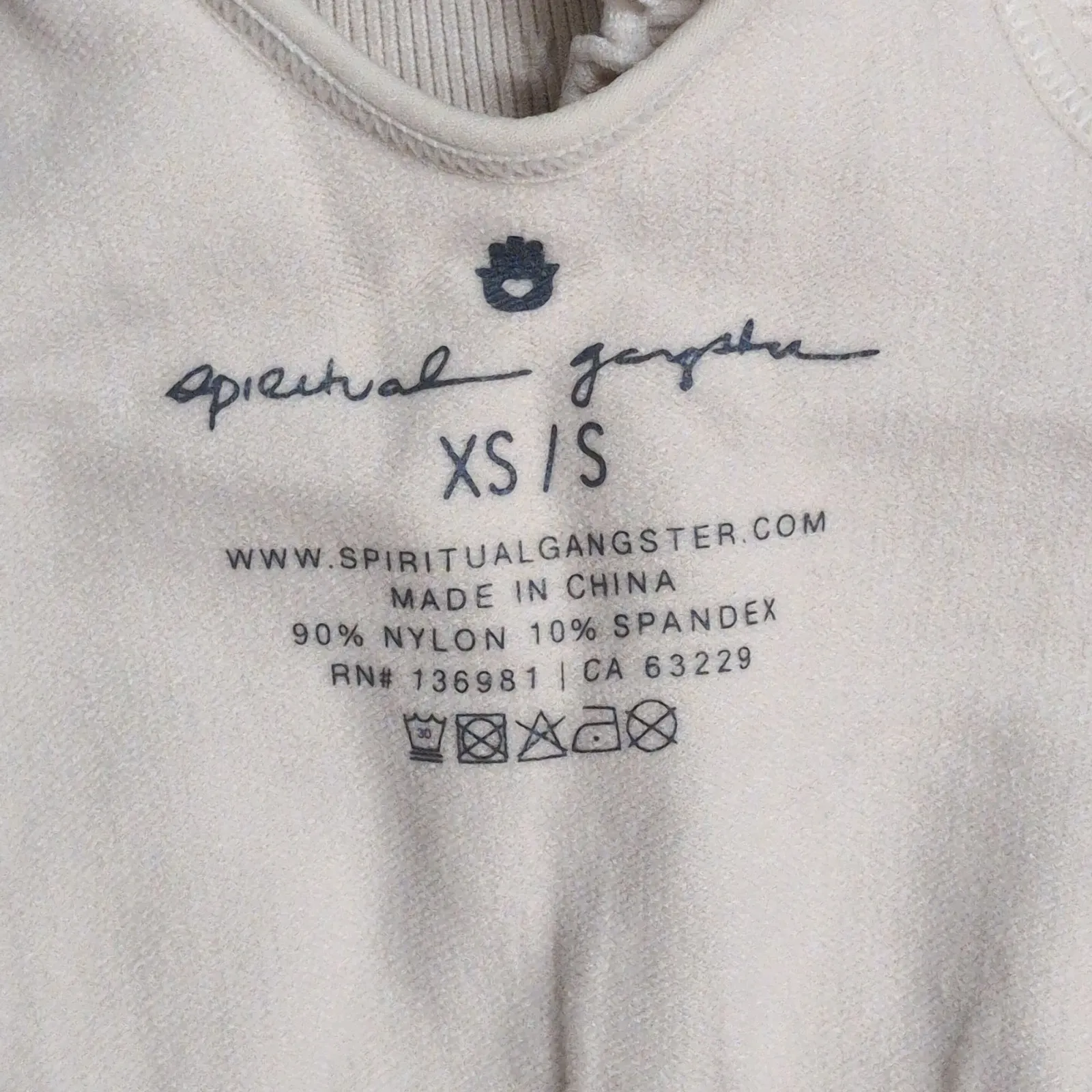 NWT Spiritual Gangster Amor Crop Tank Lettuce Hem Size XS/S - Image 5