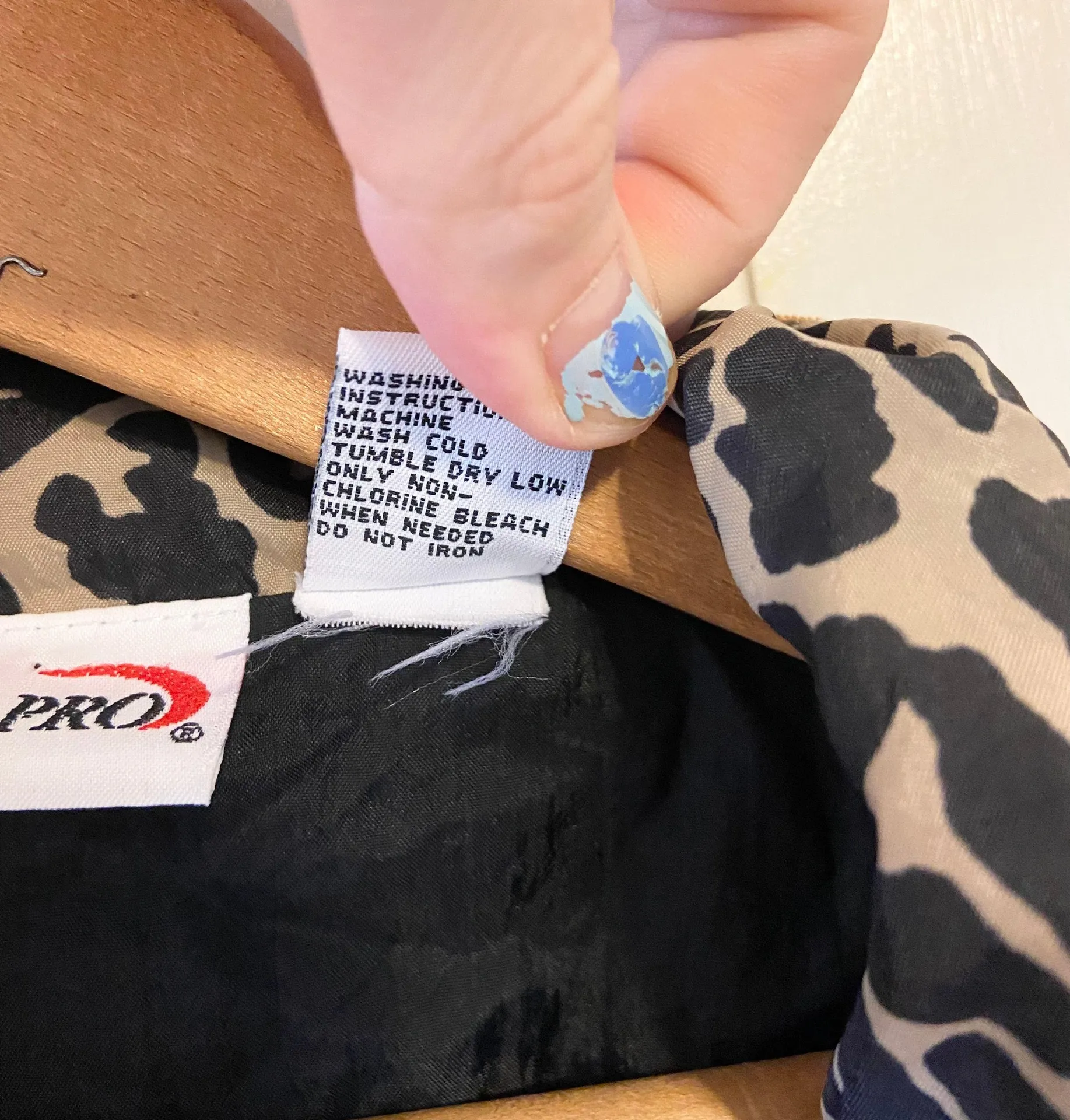 Vintage 80s 90s MTA Pro leopard cheetah print swishy jacket Multi Size M - Image 8