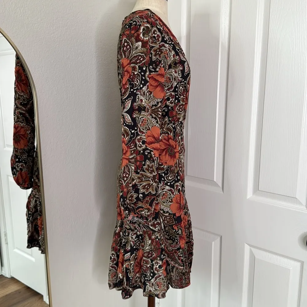 ATSU Anthropologie Tenley paisley floral mini dress - Image 14