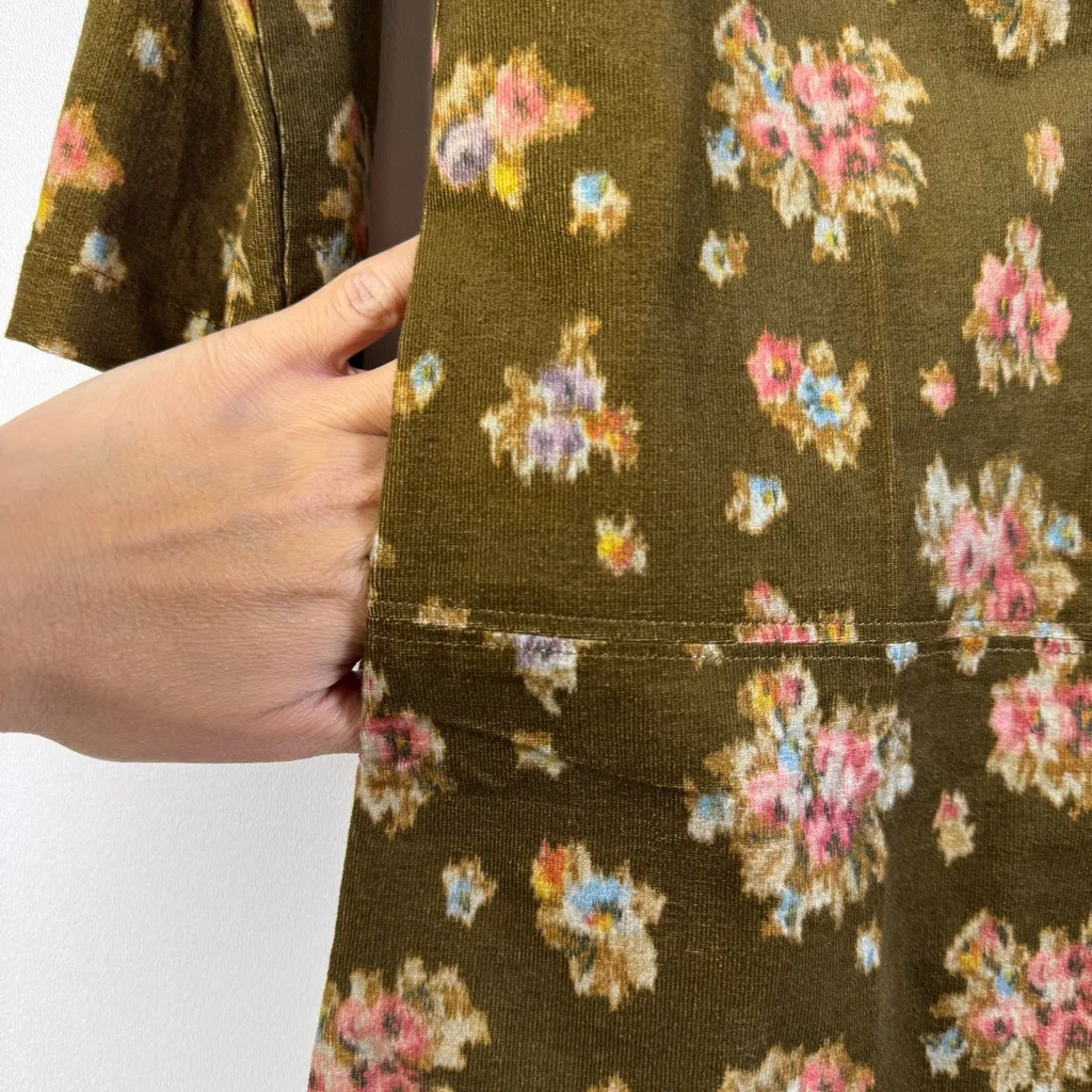 Tuckernuck NEW Hazel Bouquet Corduroy Clifton V-neckline Mini Dress XS - Image 7