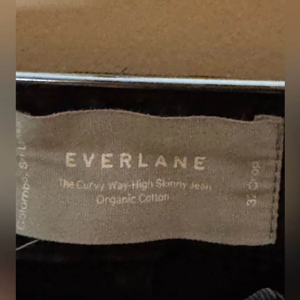 Everlane Curvy Way-High Skinny Crop Jean | Black Organic Cotton size 32 - Image 7