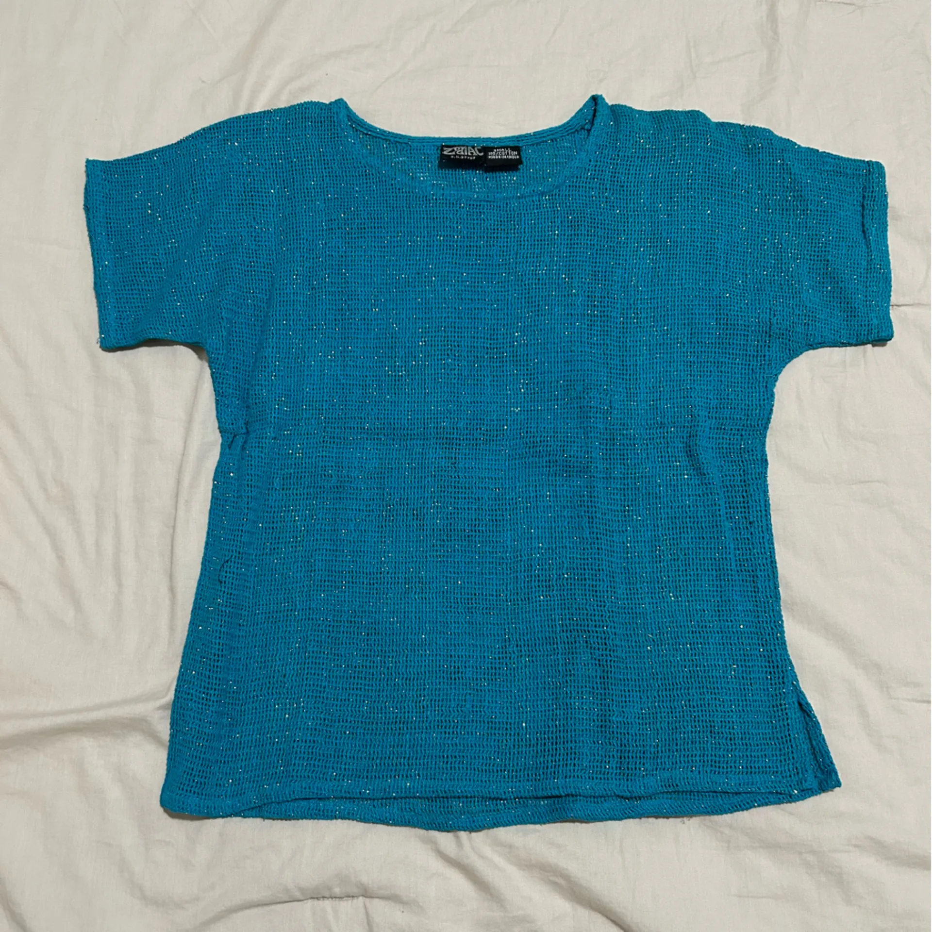 Vintage Zodiac Deadstock Knitted Top SMALL - Image 2