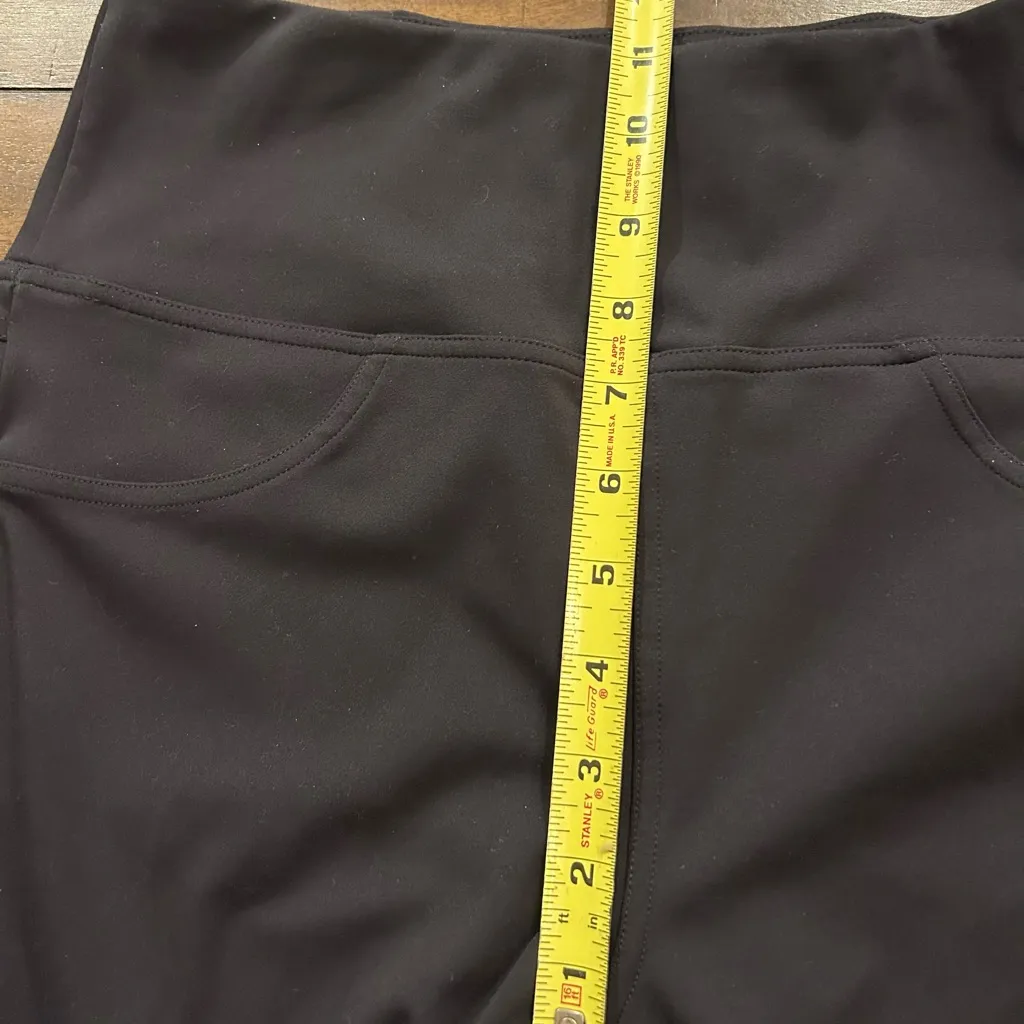 Halara  Black Pull On Stretch Flare Pants Size Medium - Image 5