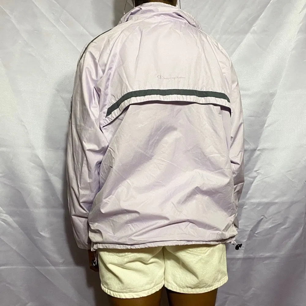 purple Champion Windbreaker Women’s size large - Image 2