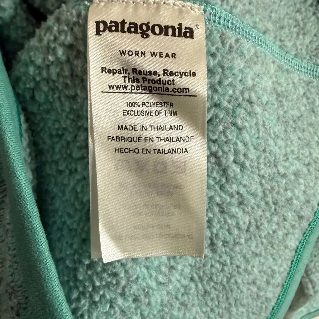 Patagonia Teal Better Sweater Quarter Zip Jacket | S - Image 4