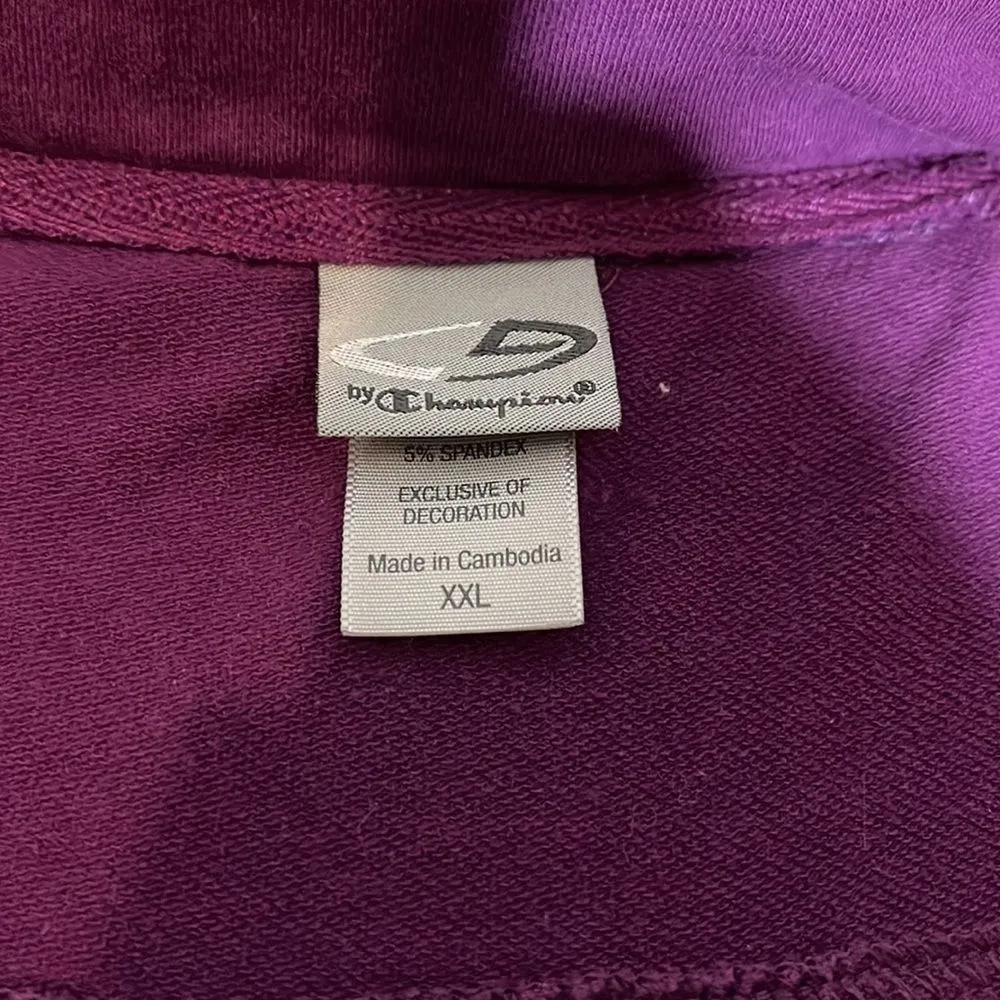 Columbia Womens' Burgundy Zip Front Sweatshirt Jacket Stand Up Collar XXL - Image 15