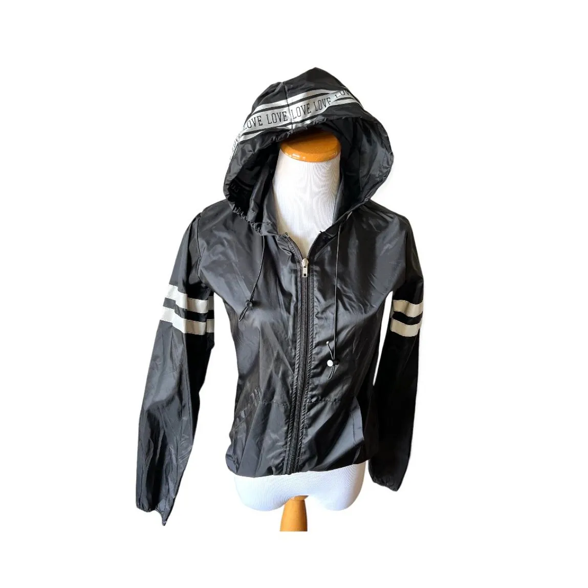 Womens Reflex Love Reflective Windbreaker Lightweight Jacket - Image 3