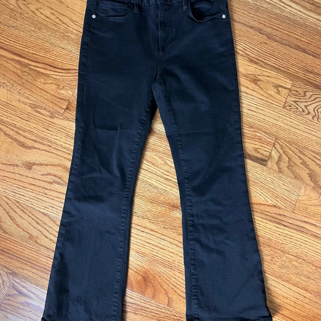 Frame Denim Black Mini Boot Crop Jeans - Image 7