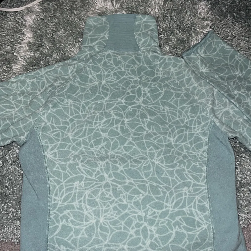 pullover half zip fleece sweater women’s sz Small light teal 💚💙 EUC - Image 8