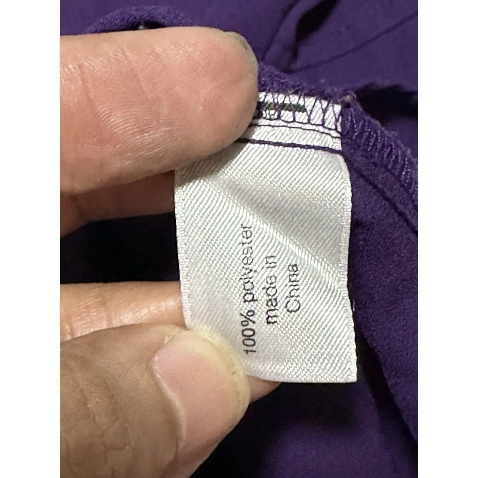 Lane Bryant Womens Purple Long Sleeve Button Up Blouse Size 18/20 - Image 7