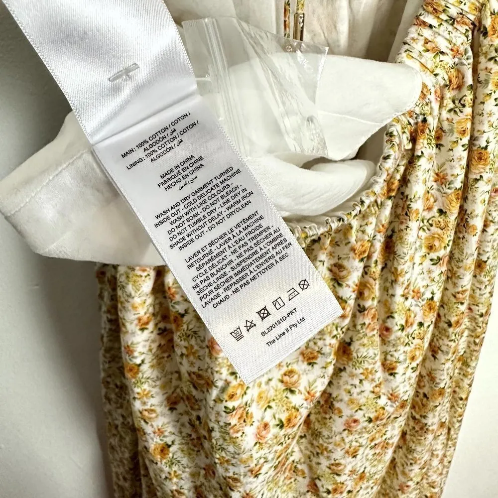 SIGNIFICANT OTHER Cara Floral Print Halter Neck Maxi Dress in Rosale Print US 10 Yellow - Image 10