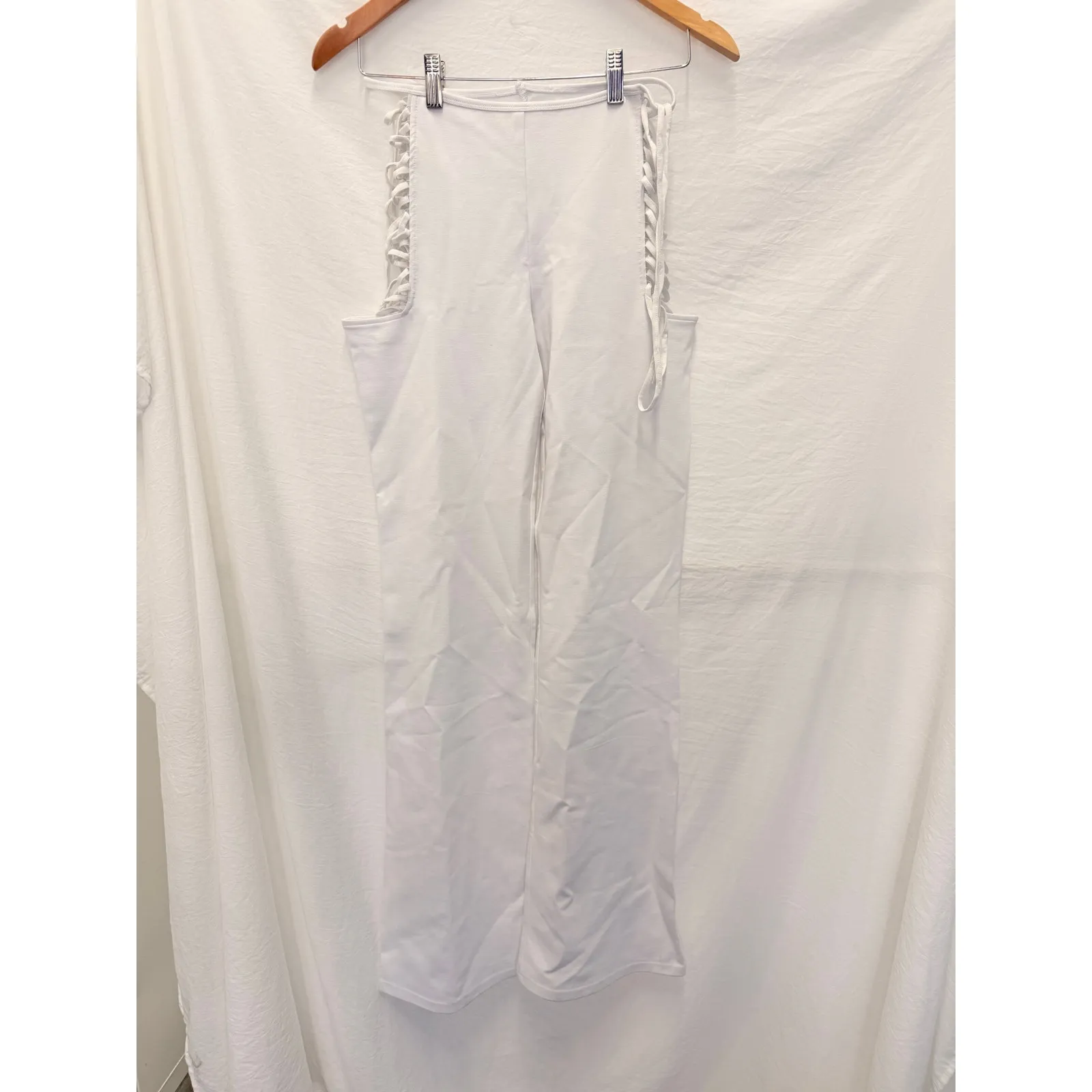 I.AM.GIA Vera Pants White‎ Medium Hippie Bella Hadid Gigi LA Hollywood - Image 5