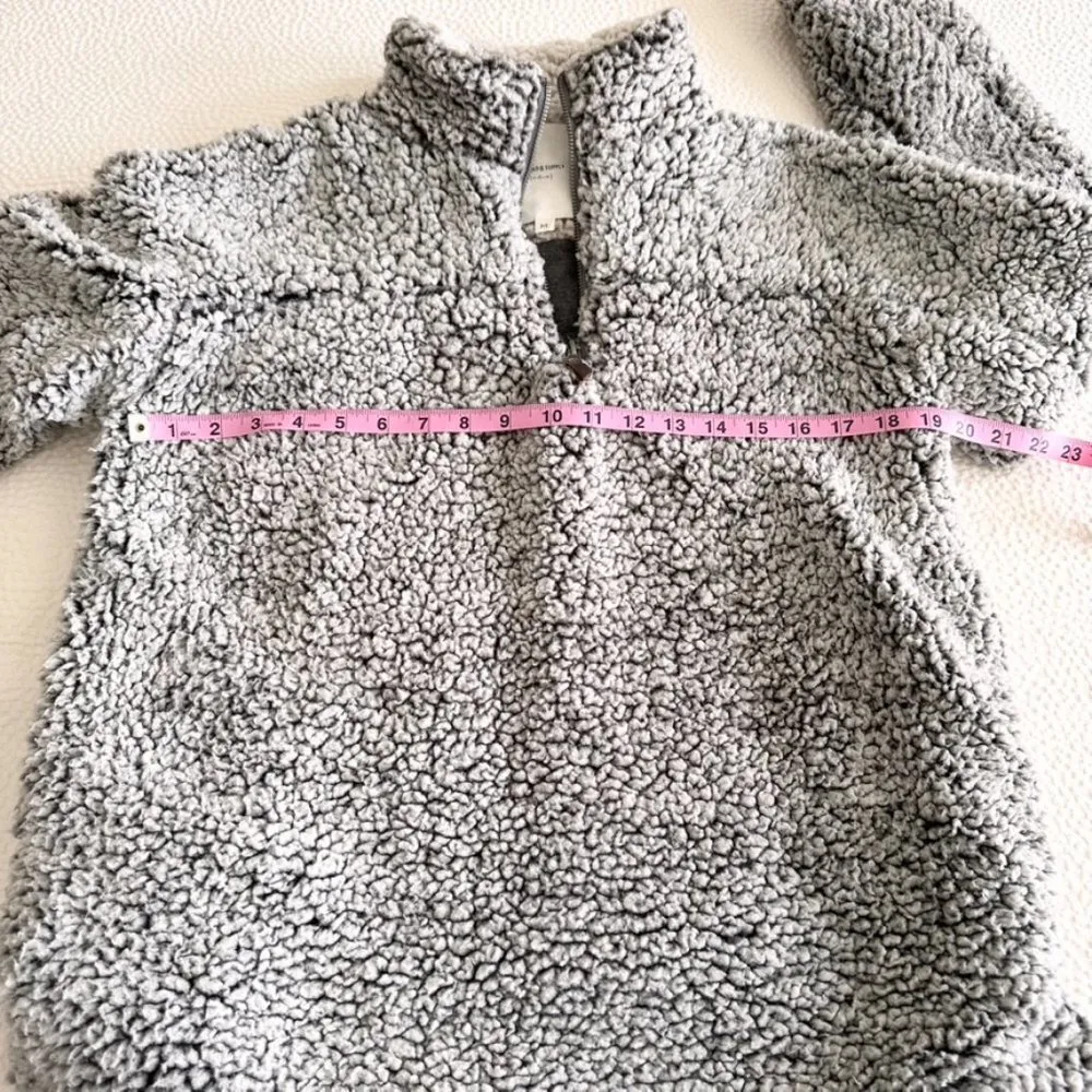 Thread & Supply Women's Wubby Fleece Pullover Charcoal Sz M - Image 12