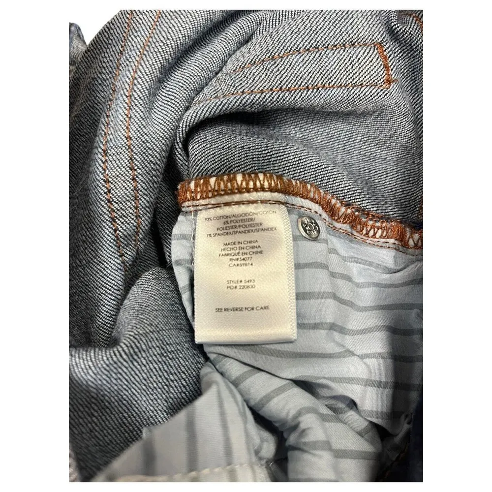 CAbi Jeans Womens 8 Skinny Low Rise Skinny Ankle Dark Wash Blue 5493 - Image 9