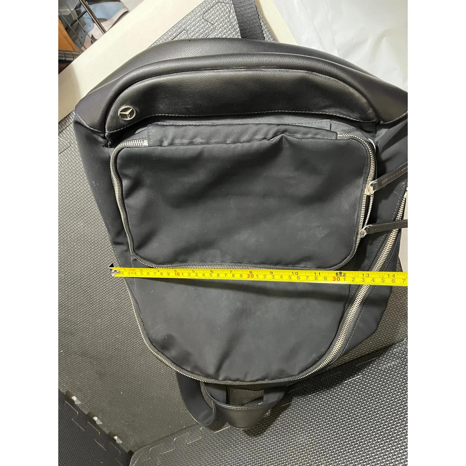 HAERFEST‎ MERCEDES BENZ LIMITED EDITION BACKPACK BLACK UNISEX FAUX LEATHER - Image 6