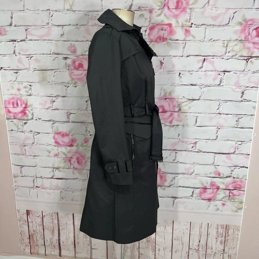 Cole Haan collection gray belted trench coat size 6 - Image 4