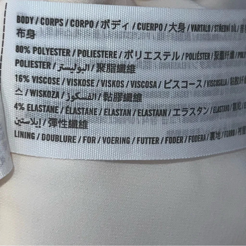 Abercrombie & Fitch Off-White/Cream Curve Love Wide Leg Pleated Front Pants-16 - Image 11