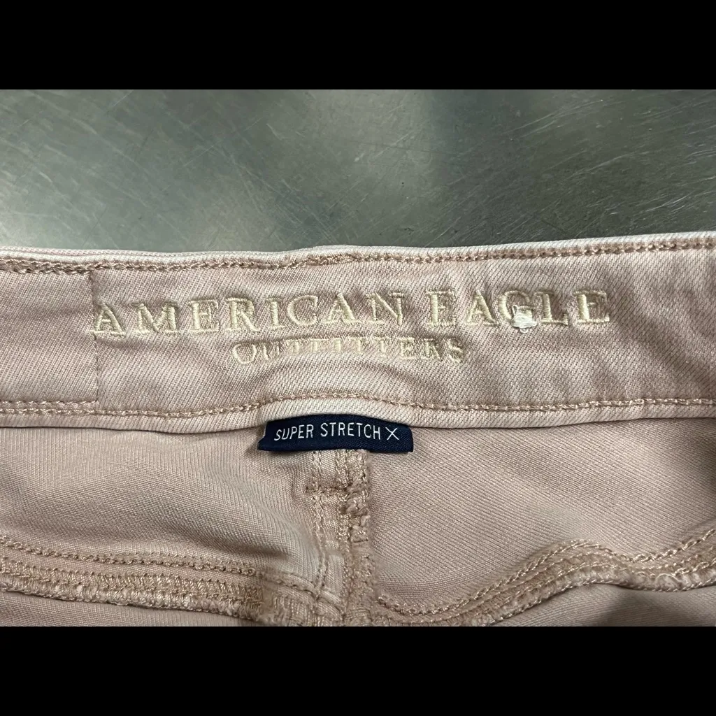 American Eagle Super Stretch X Pink Denim Jeans - Size 00 - VGUC - Image 5