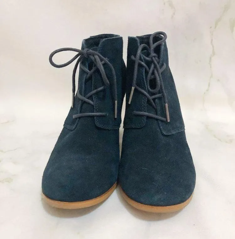 Toms Lunata Lace Up Suede Bootie - Image 2