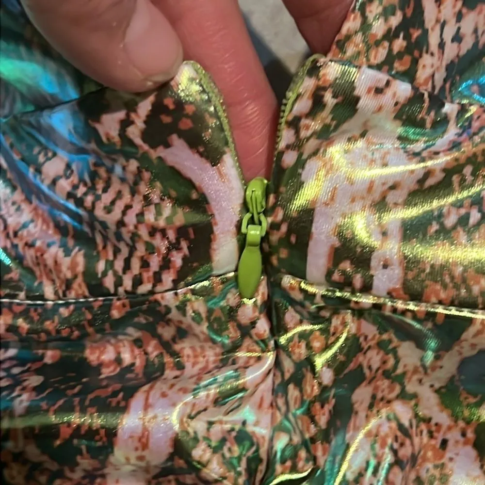 Akira Snake Print Gold Metallic Romper C27 - Image 6