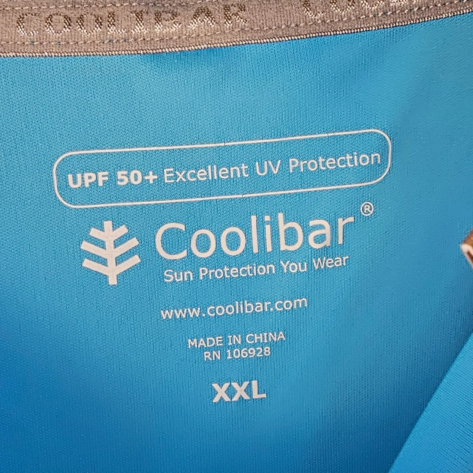 NWT Coolibar Womens Blue UPF 50+ Long‎ Sleeve Shirt Top XXL - Image 3
