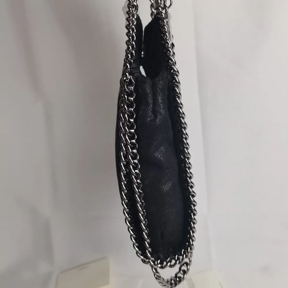 Stella Mccartney Black Mini Falabella Shoulder Bag Tote - Image 5