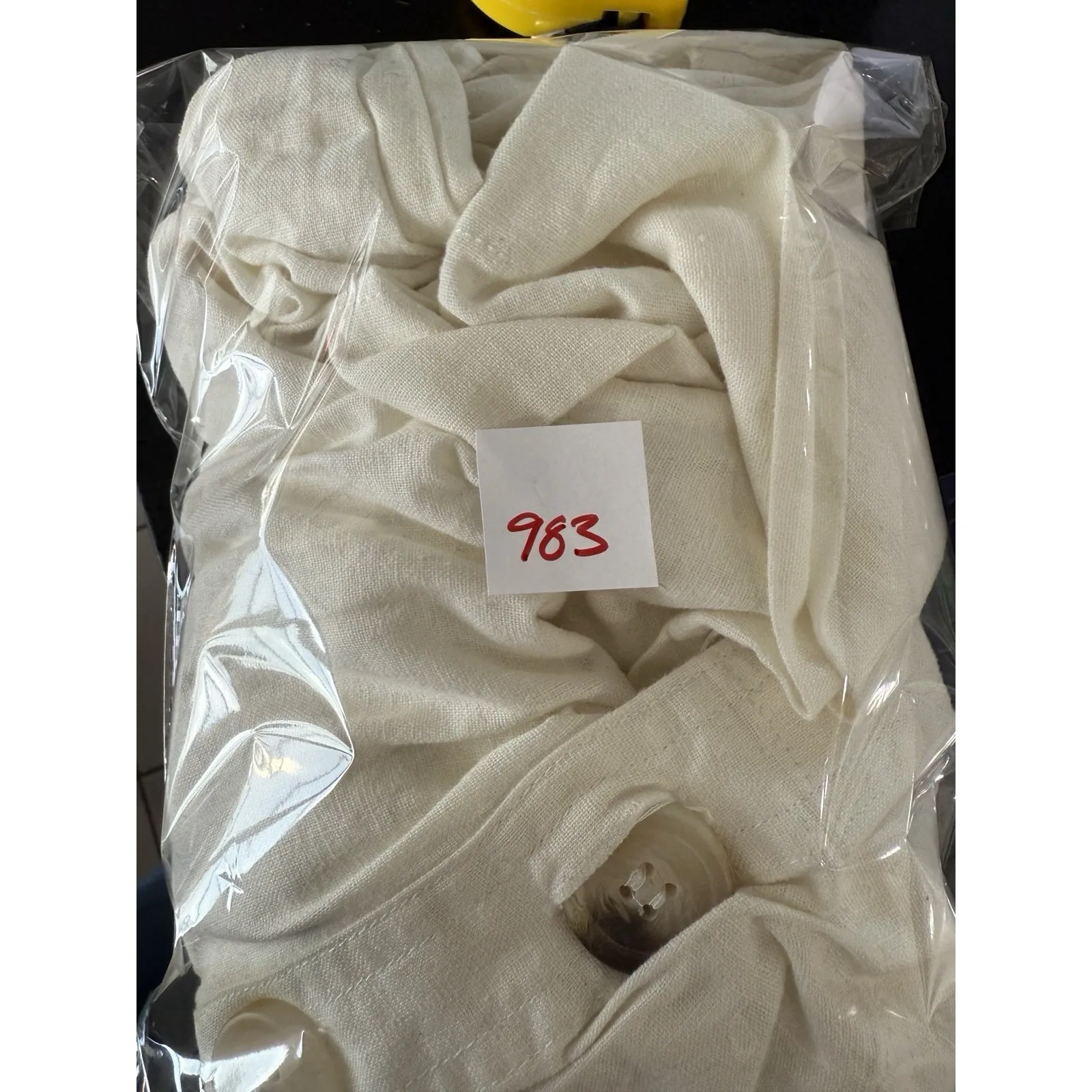 Free‎ People Carolina Linen Button Front Sun Dress White 6 - Image 8