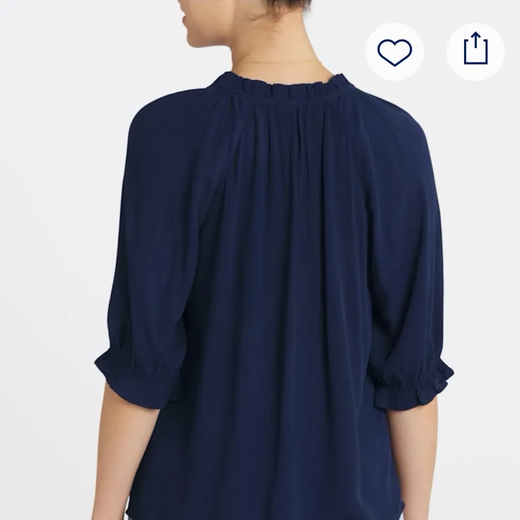 Bobeau Navy Blue Blouse - Image 2