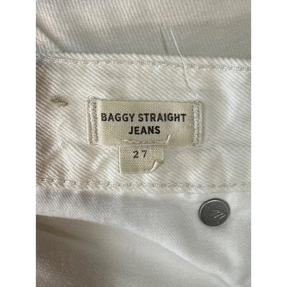 Madewell Baggy Straight Jeans High Rise Vintage Canvas Womens Size 27 - Image 14