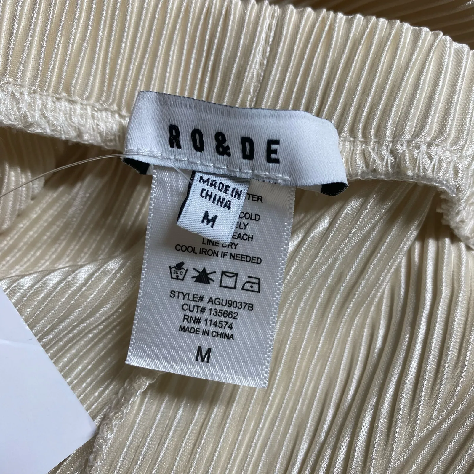 Ro & De Co-ord Accordion Pleated Cropped Wide Leg Dressy Pants M Medium New - Image 6