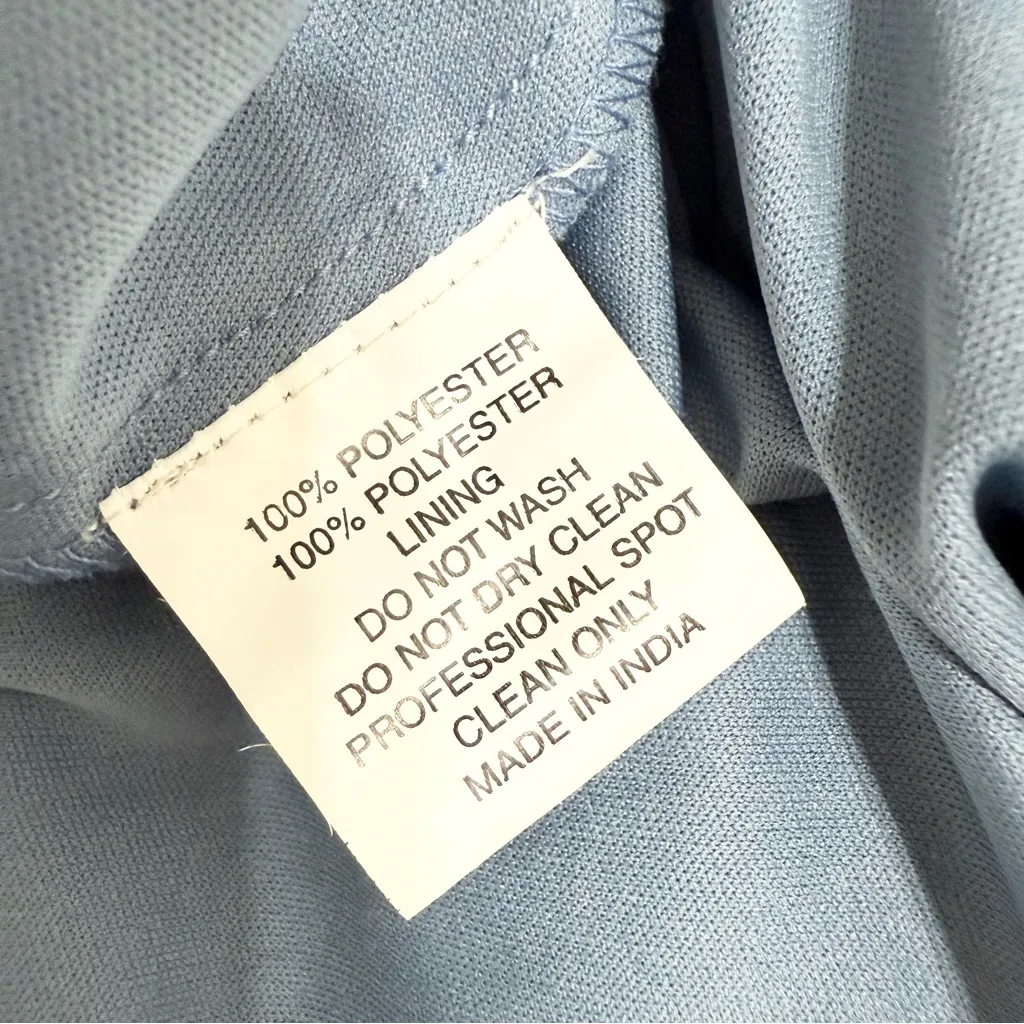 Mac Duggal Blue Sequined Wrap Over Gown 12 NWT 5509 - Image 16