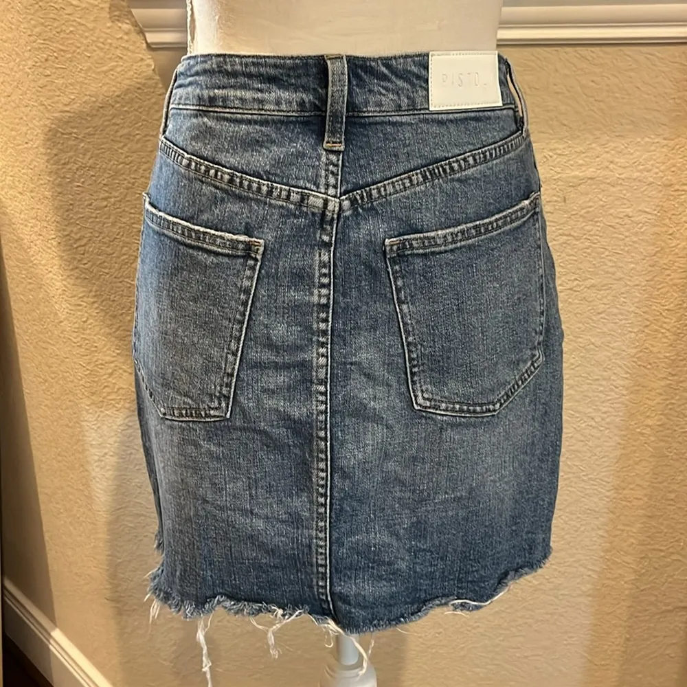 Pistola Denim Mini Skirt Size 29 - Image 5