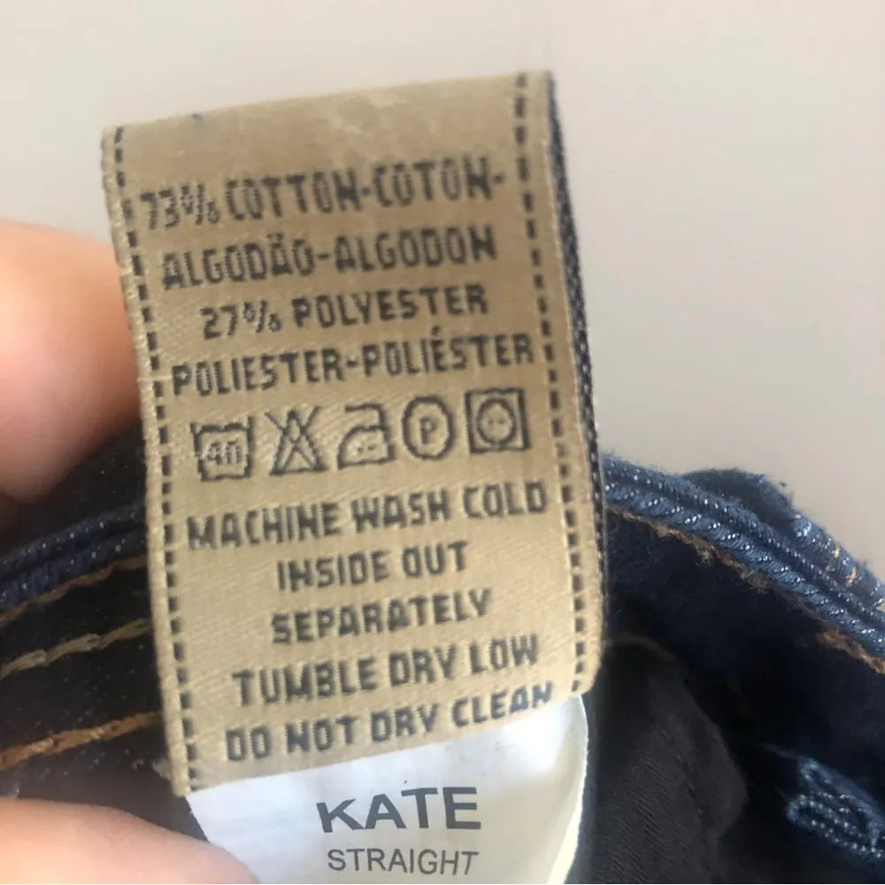 DL1961 Kate Straight Jean Four Way Stretch Twilight W13 - Image 8