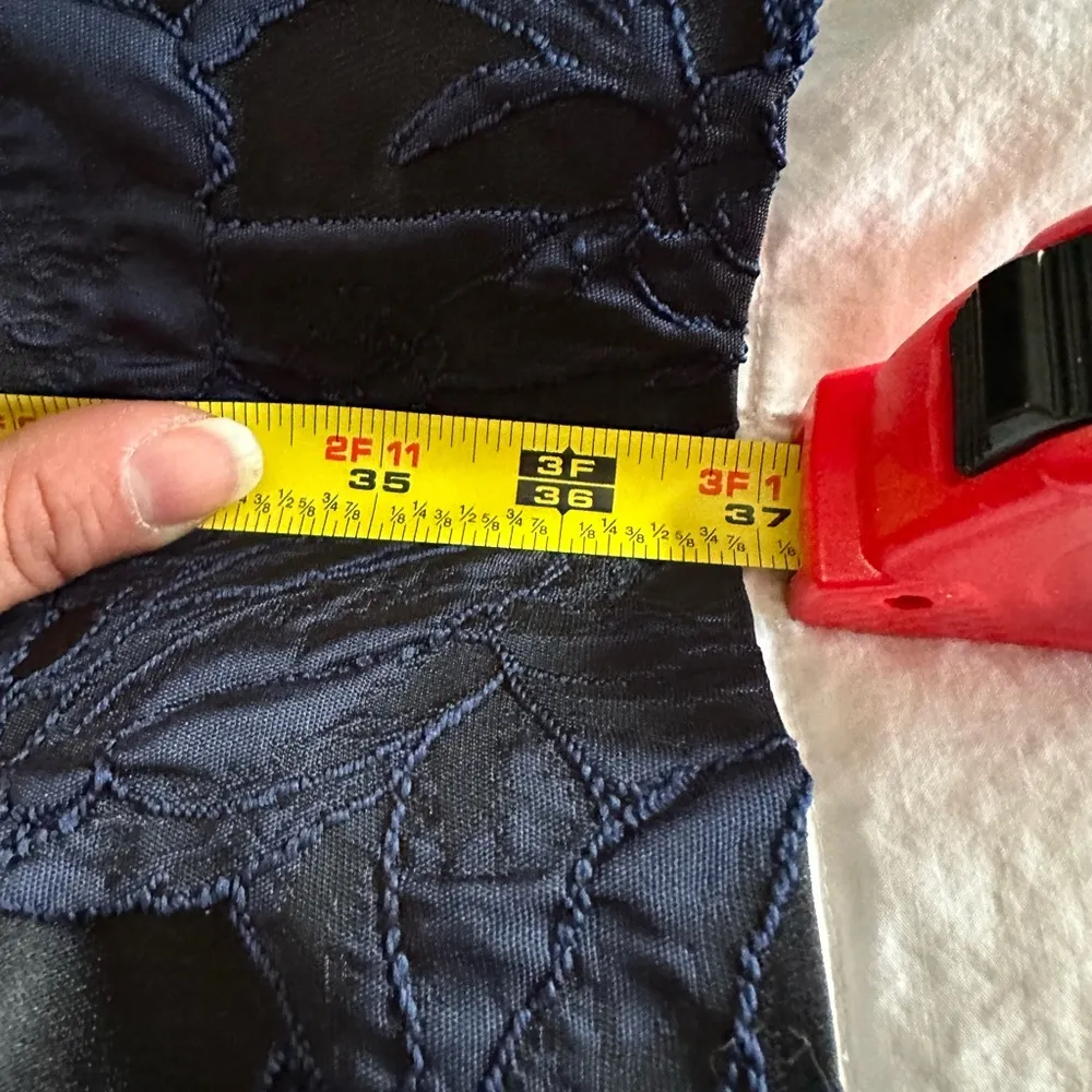 Sleeveless, Black & Blue Paisley Embroidered Dress Sz. 2p NWT! - Image 12