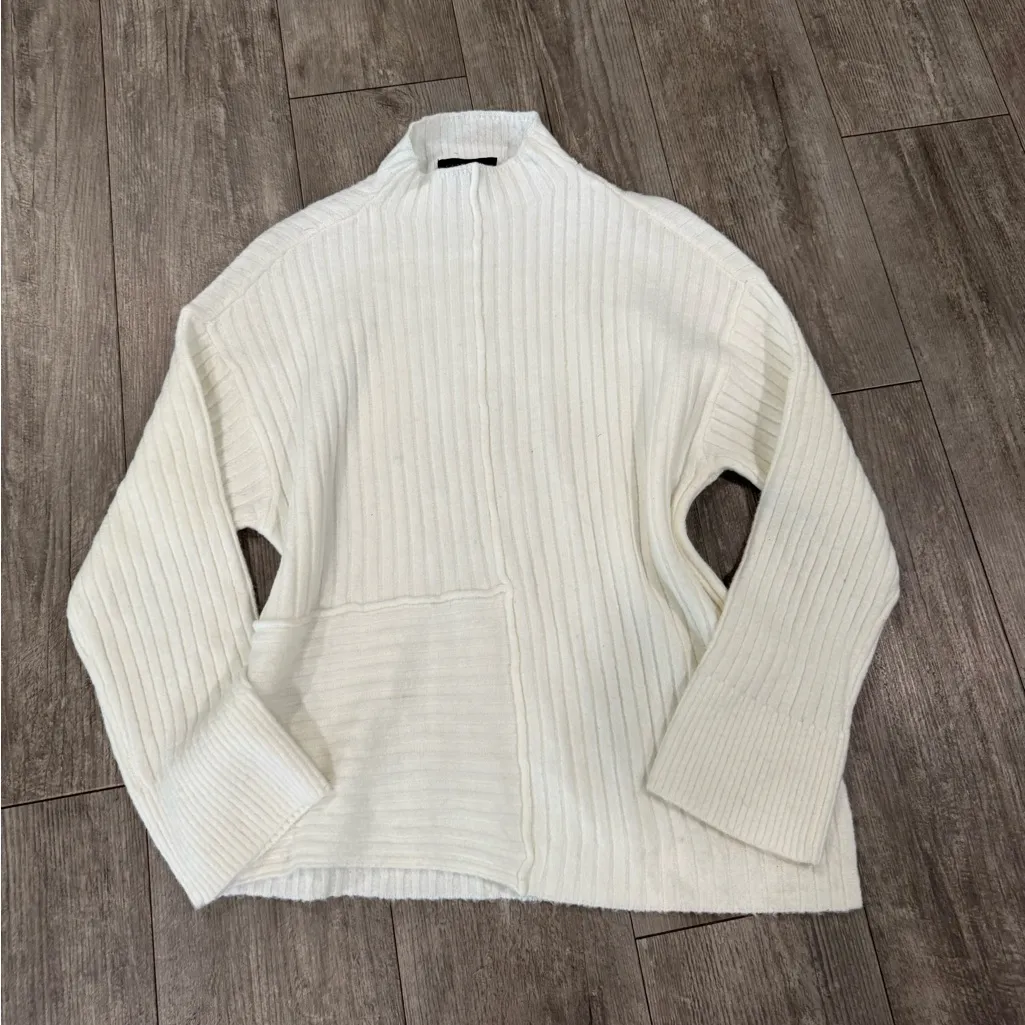 Sanctuary  White Ribbed Turtleneck Sweater - Image 4