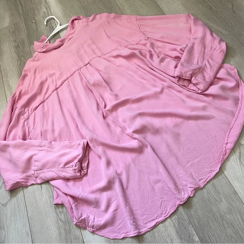 Sleeper Pajama Shirt viscose sizeless womens Pink (one size) loungewear chic Size undefined - Image 5