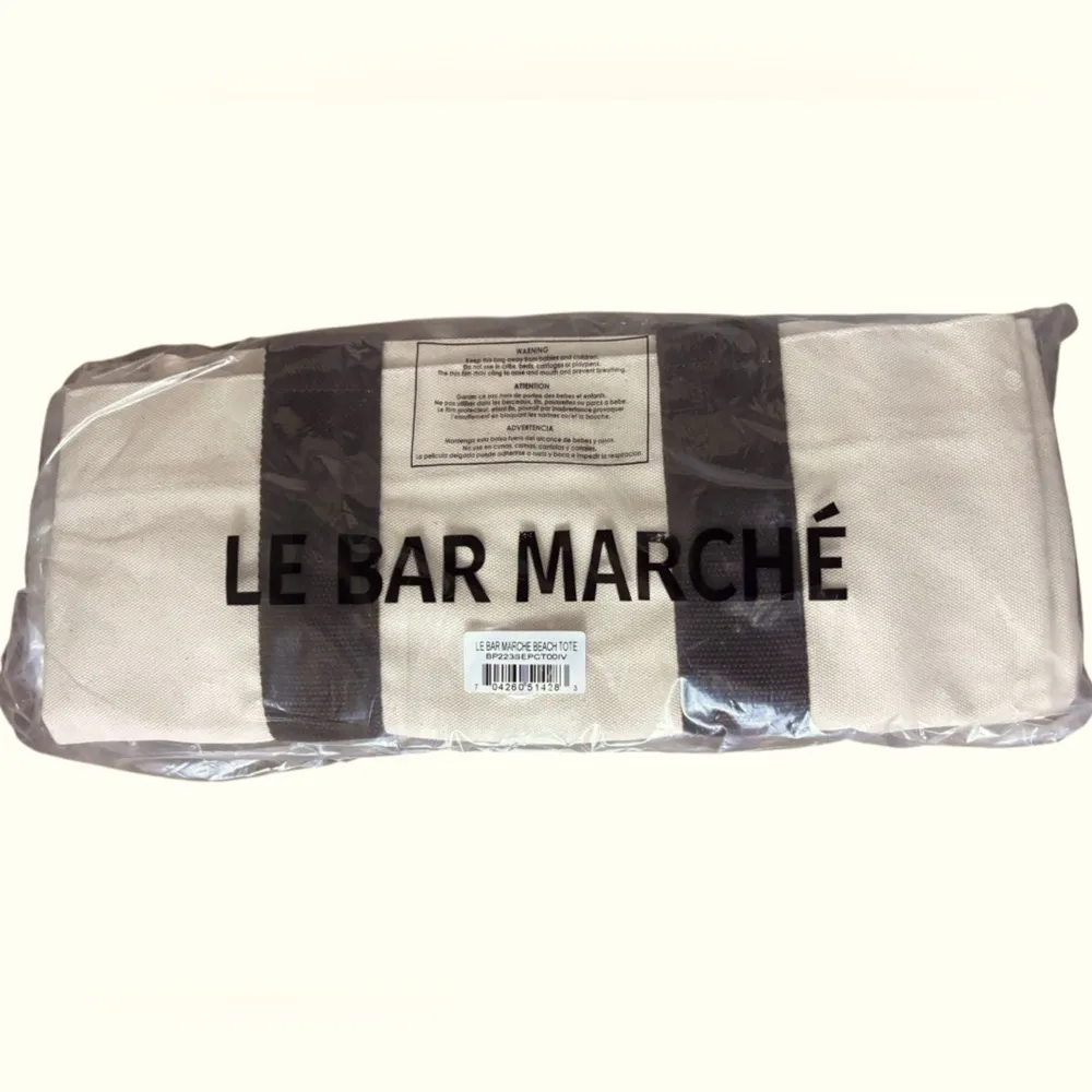 NWT Le Bar Marché La Plage Tote (Beach Tote Bag) Brown - Image 10